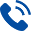 blaues Telefon icon